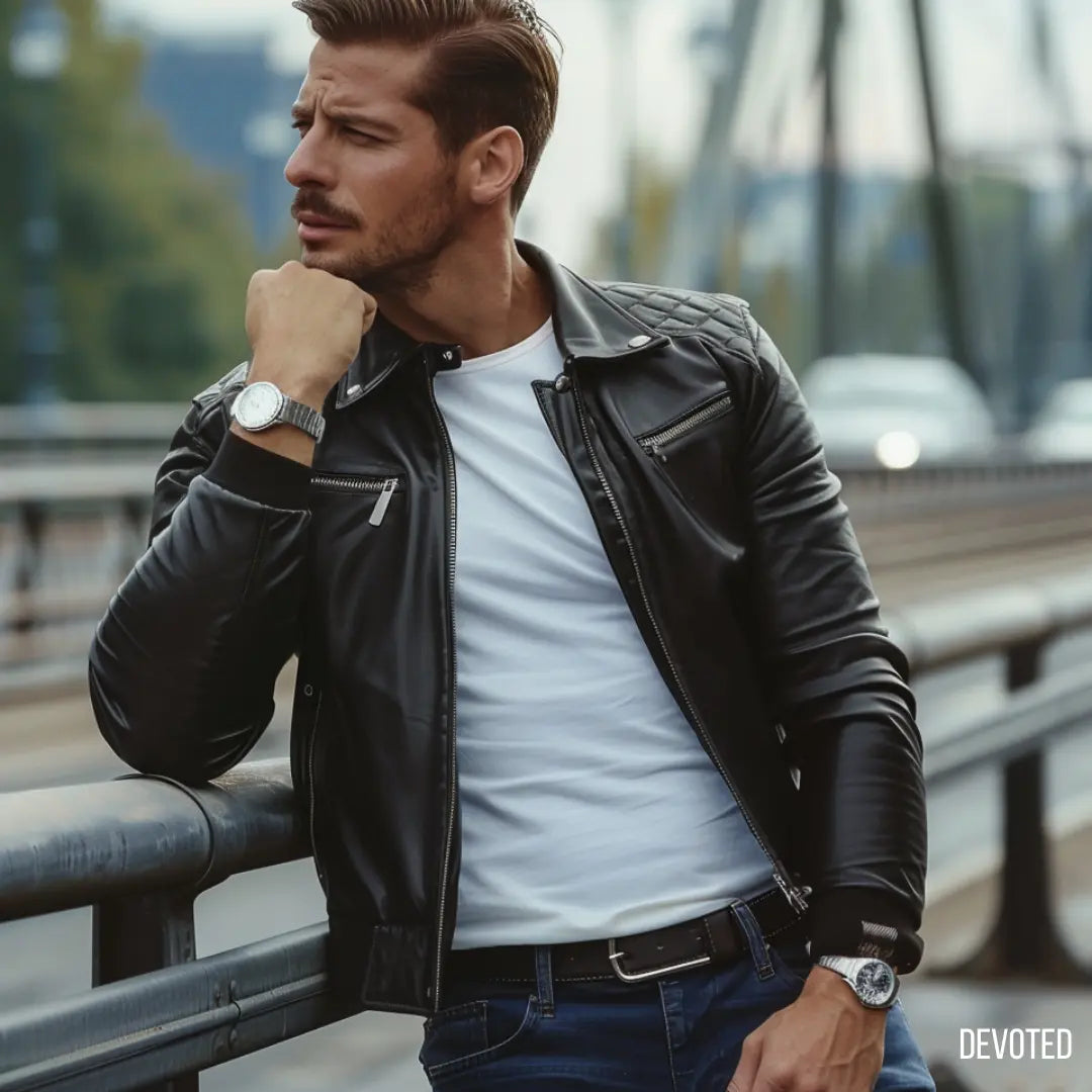 Vegan Leather Jackets - Men Devoted