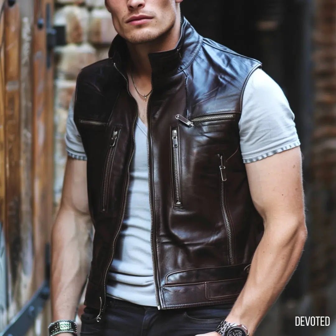 Fury Jacket Chocolate - Nappa Leather
