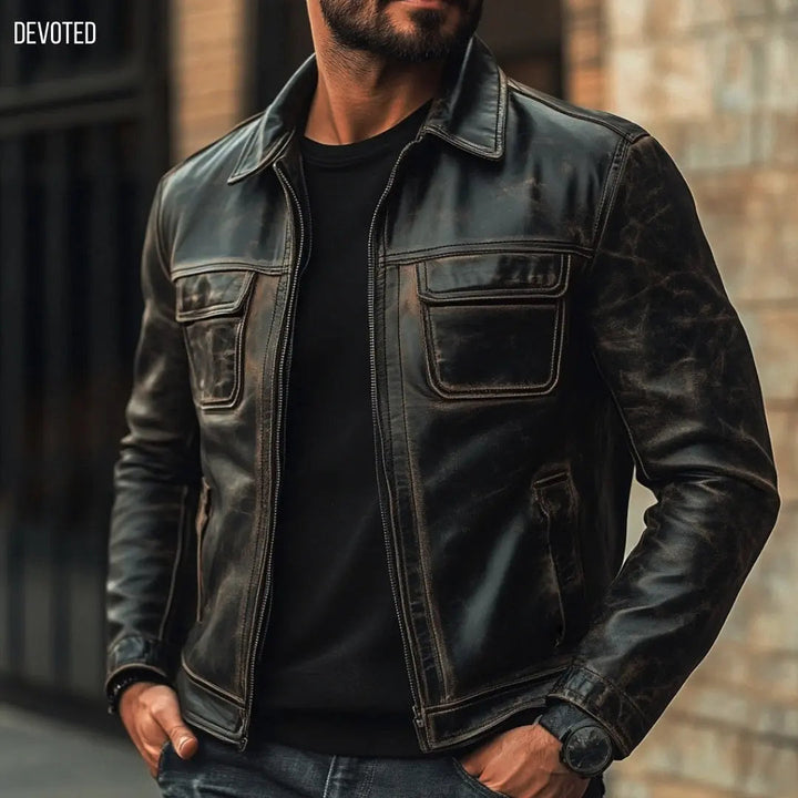 Devastator Jacket - SALE Black - Nappa Leather