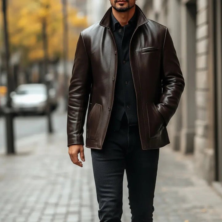 Viking Coat - SALE Chocolate - Nappa Leather