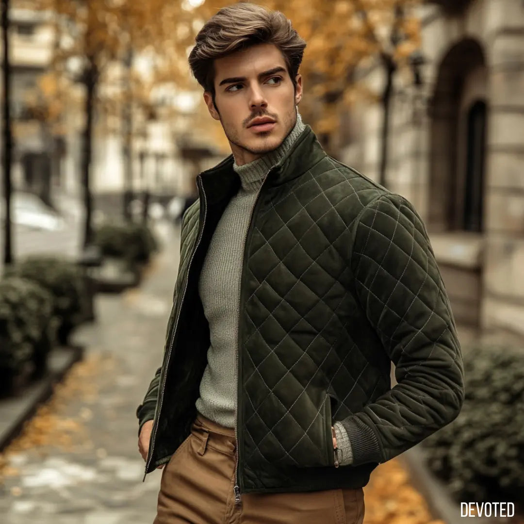 Islander Jacket - SALE Green - Nappa Suede