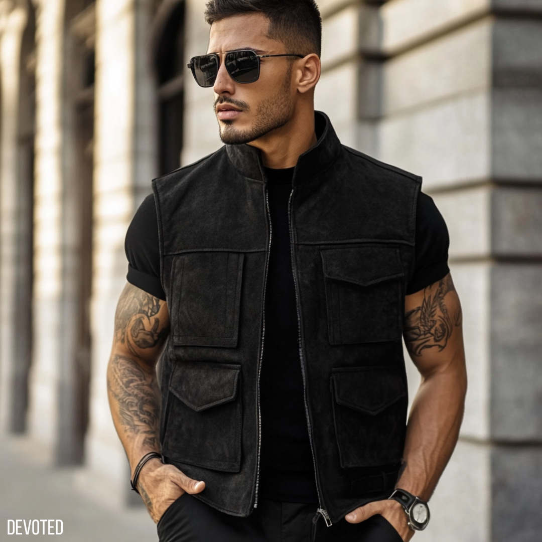 Hawkeye Jacket Black - Nappa Suede
