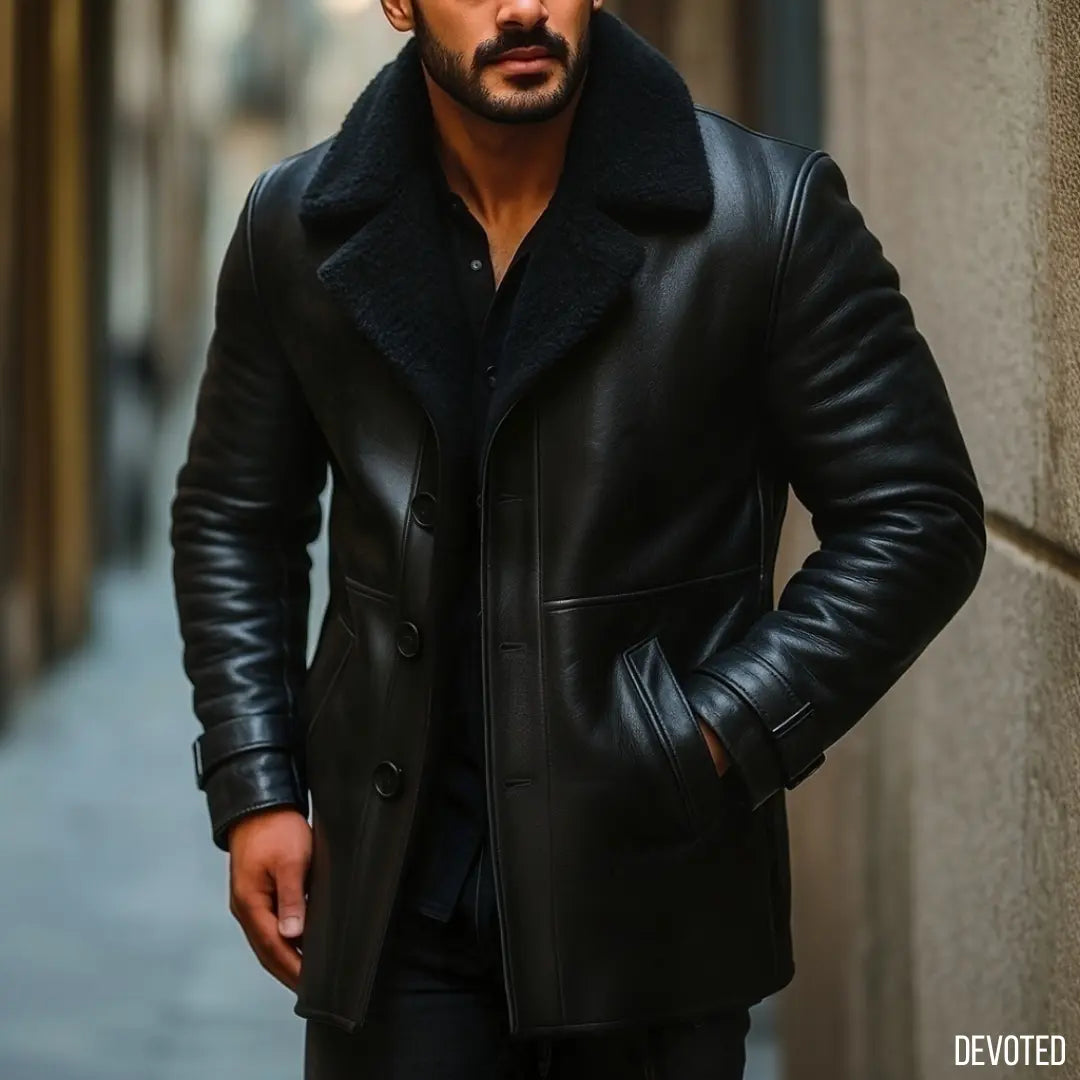 Longhorn Coat Nappa Leather