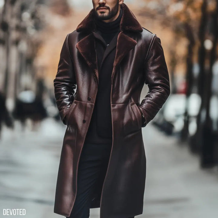 Kingfisher Long Coat - SALE Nappa Leather
