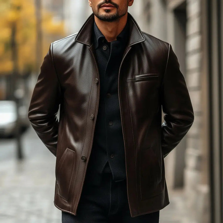 Viking Coat - SALE Chocolate - Nappa Leather