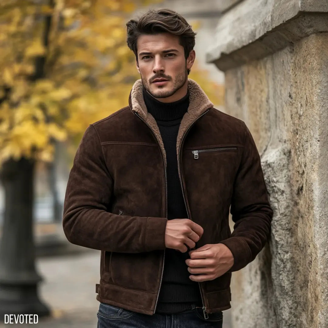 Rambler Jacket Brown - Nappa Suede