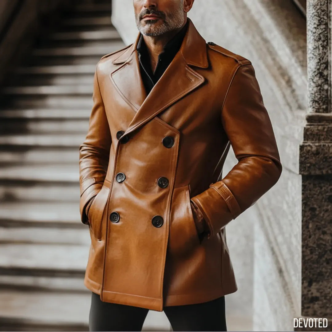 Magister Coat Tan - Nappa Leather