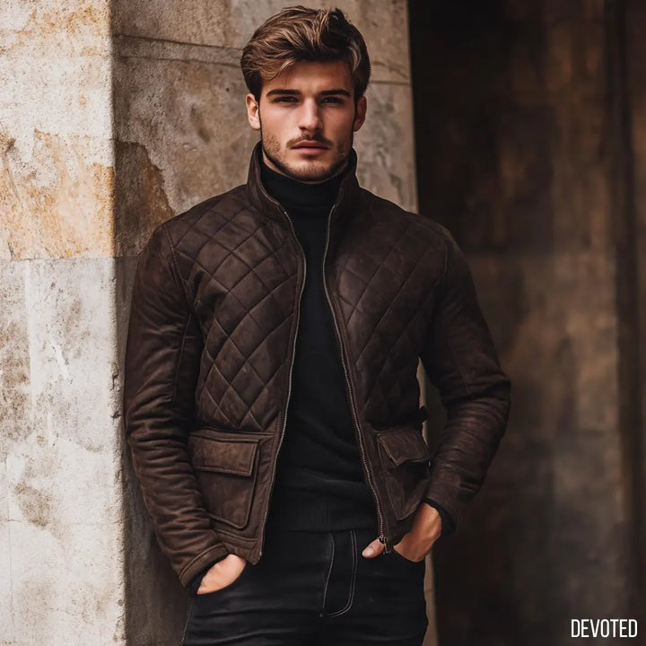 Raven Jacket Brown - Nappa Suede