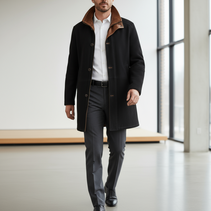 Leonardo Coat Nappa Suede