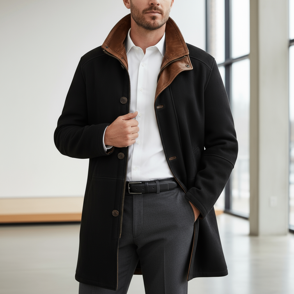 Leonardo Coat Nappa Suede