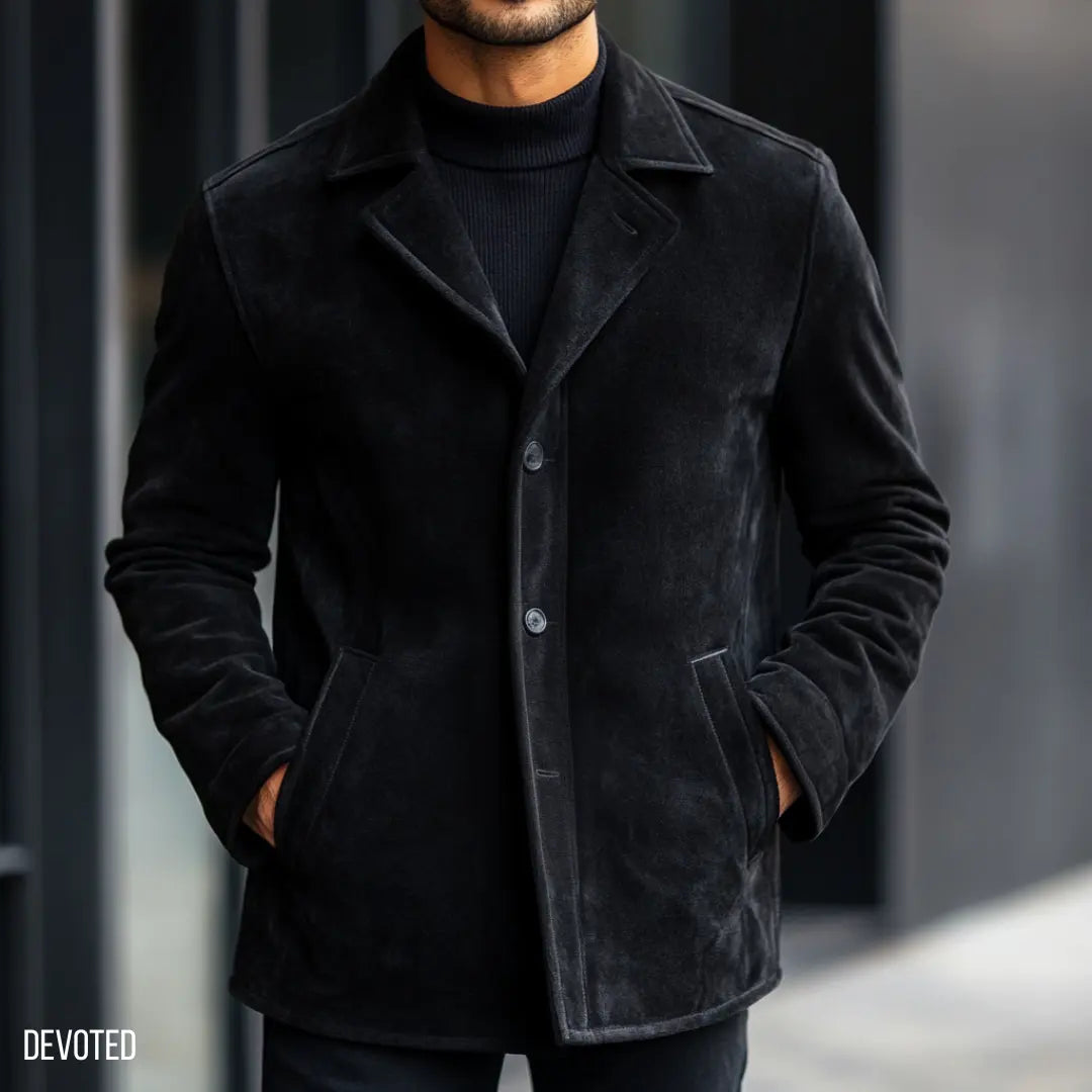 Lancer Coat Nappa Suede
