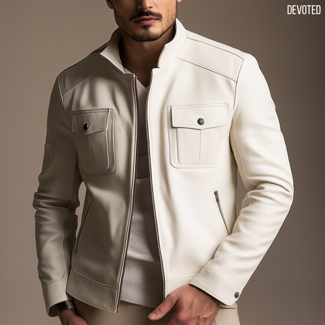 Silverfox Jacket White - Nappa Leather