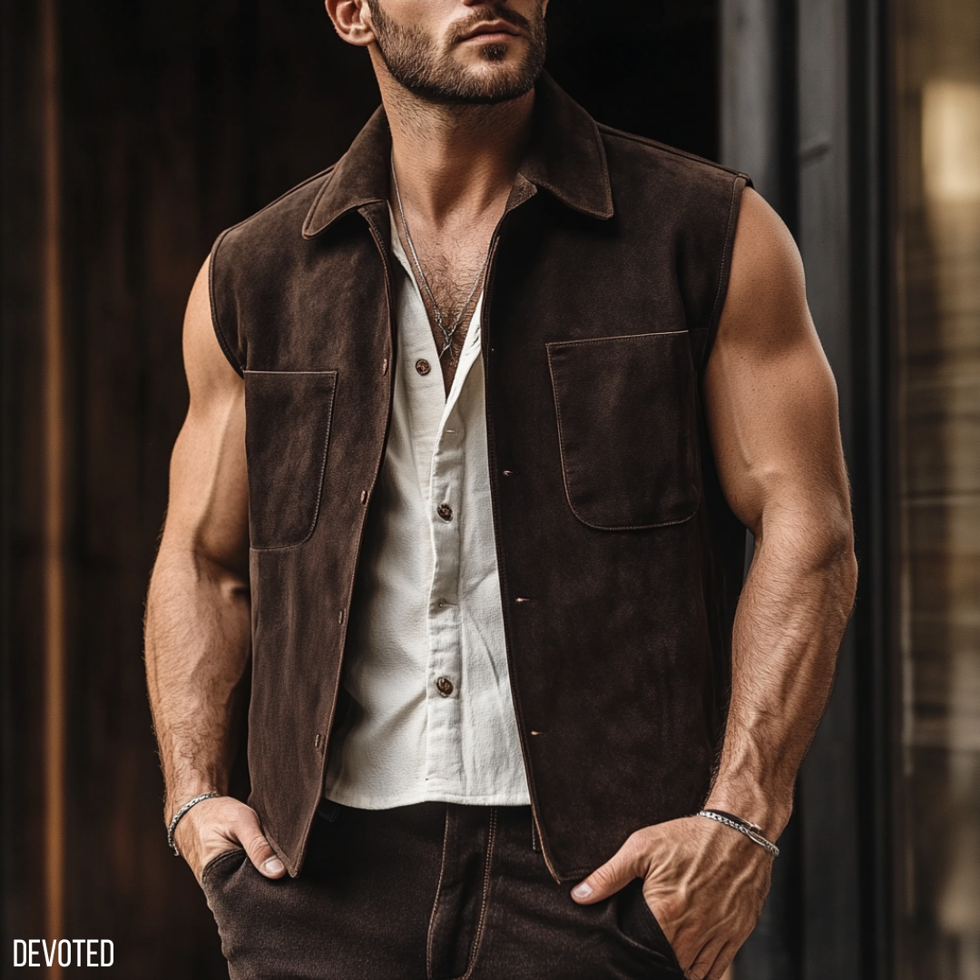 Apache Jacket Brown - Nappa Suede