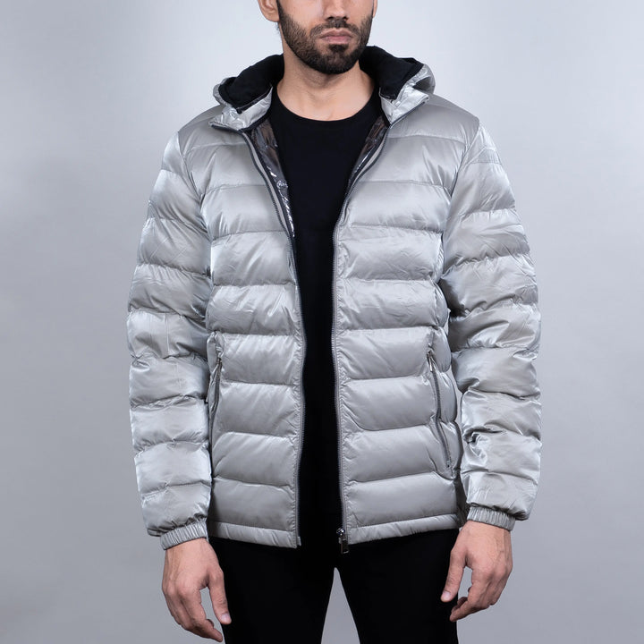 Spacesuit Puffer Jacket Glossy Light Grey