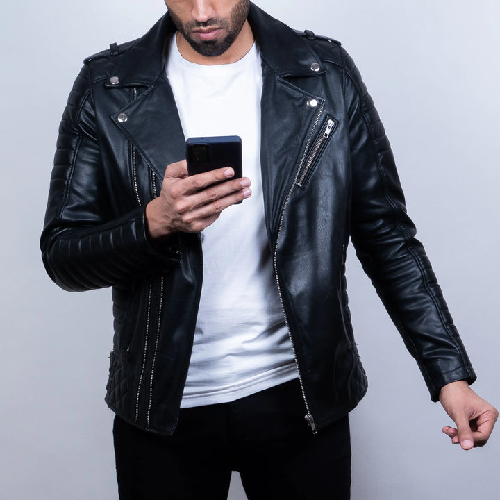 Titan Jacket Black - Nappa Leather