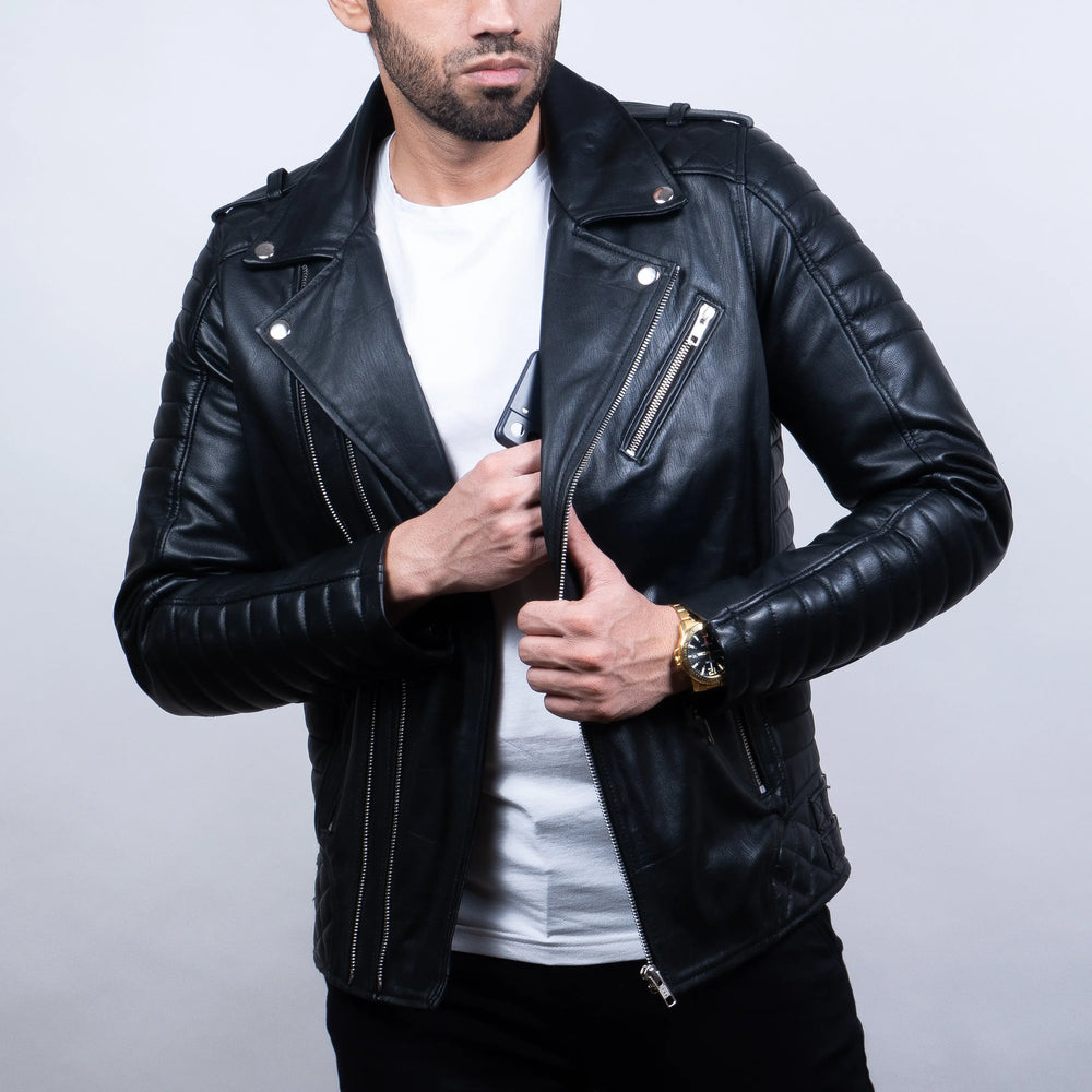 Titan Jacket Black - Nappa Leather