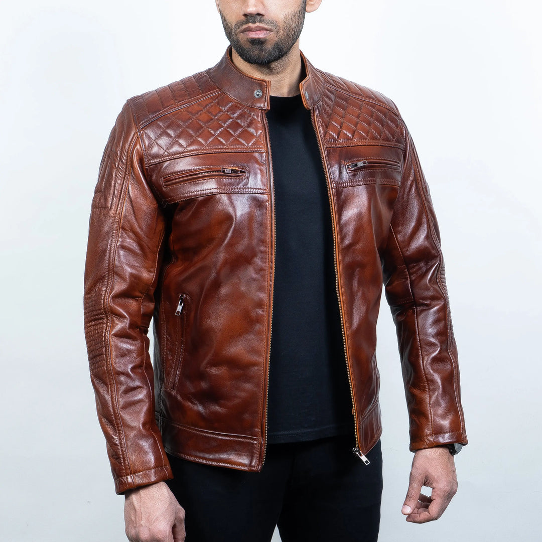 Romanov Jacket Wood - Nappa Leather