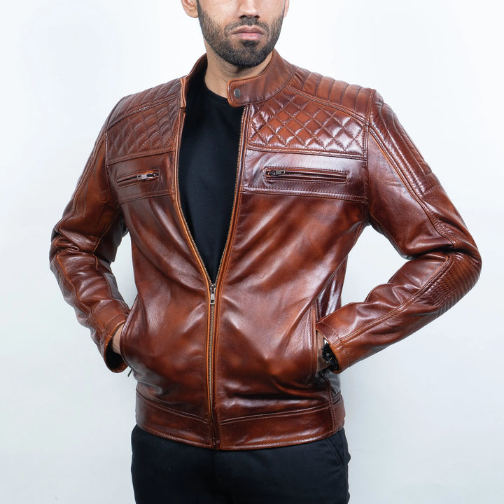Romanov Jacket Wood - Nappa Leather