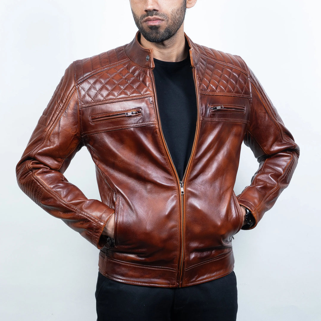 Romanov Jacket Wood - Nappa Leather