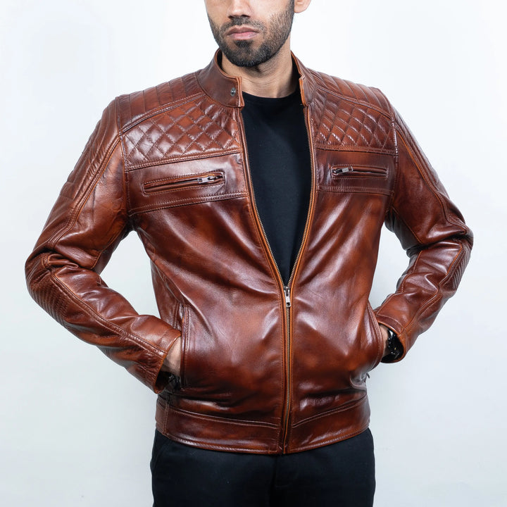 Romanov Jacket Wood - Nappa Leather