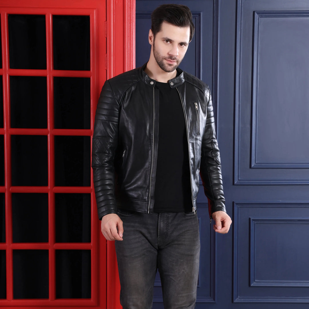 Armstrong Jacket Black - Nappa Leather