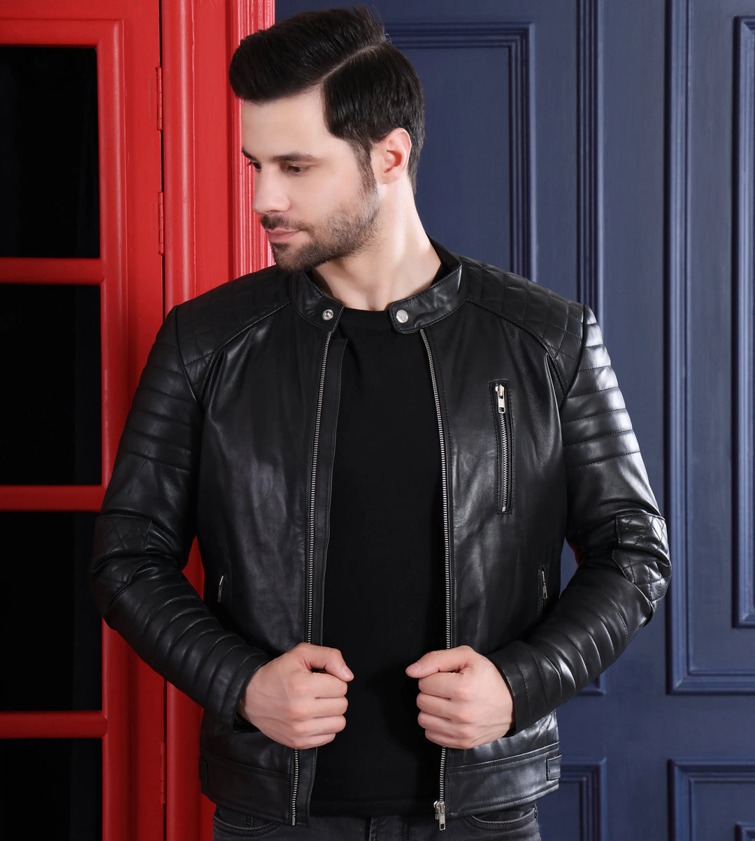 Armstrong Jacket Black - Nappa Leather