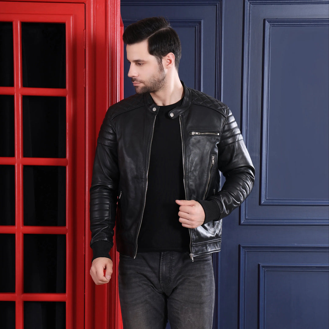Armadillo Jacket Black - Nappa Leather