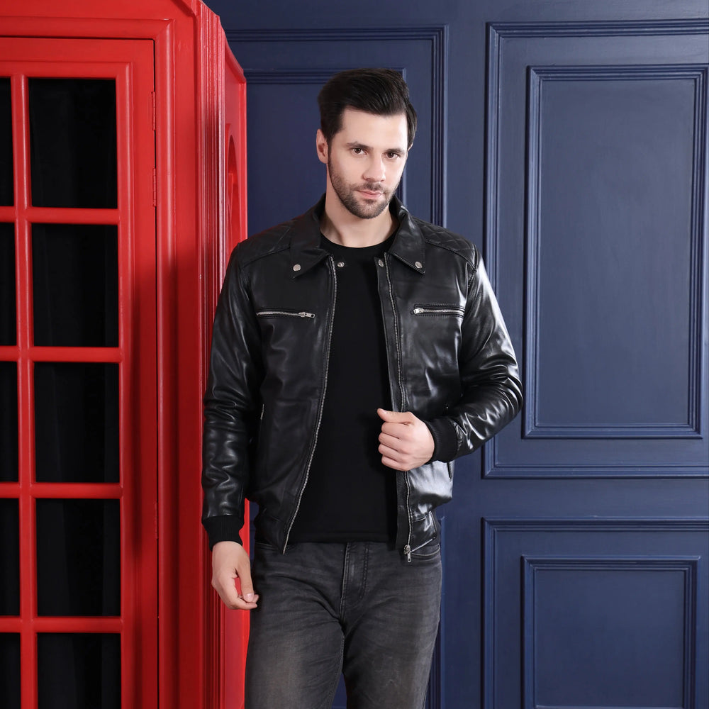 Hawk Jacket Black - Nappa Leather
