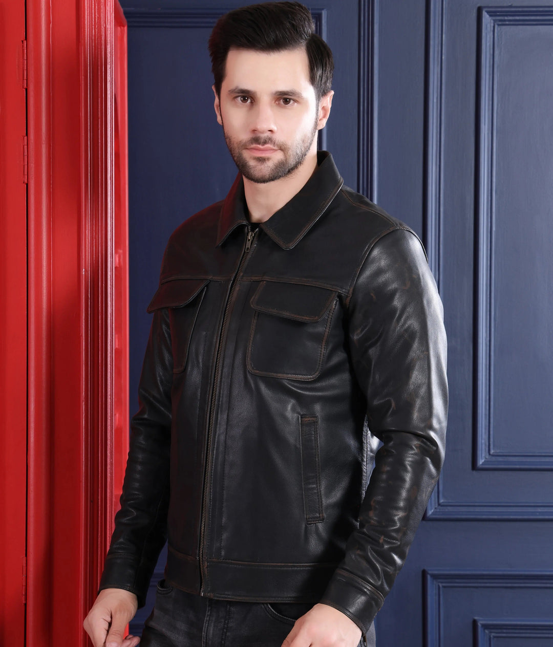 Devastator Jacket - SALE Black - Nappa Leather