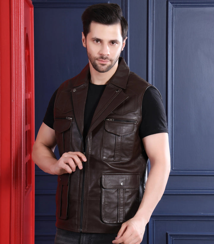 Canon Jacket Chocolate - Nappa Leather
