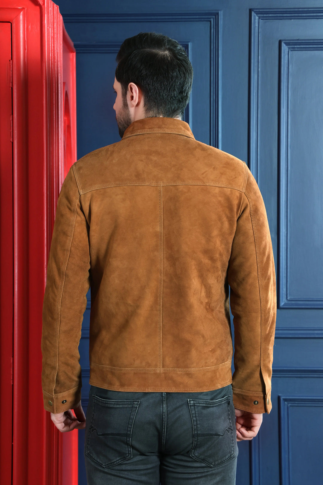 Atlas Jacket Tan - Nappa Suede