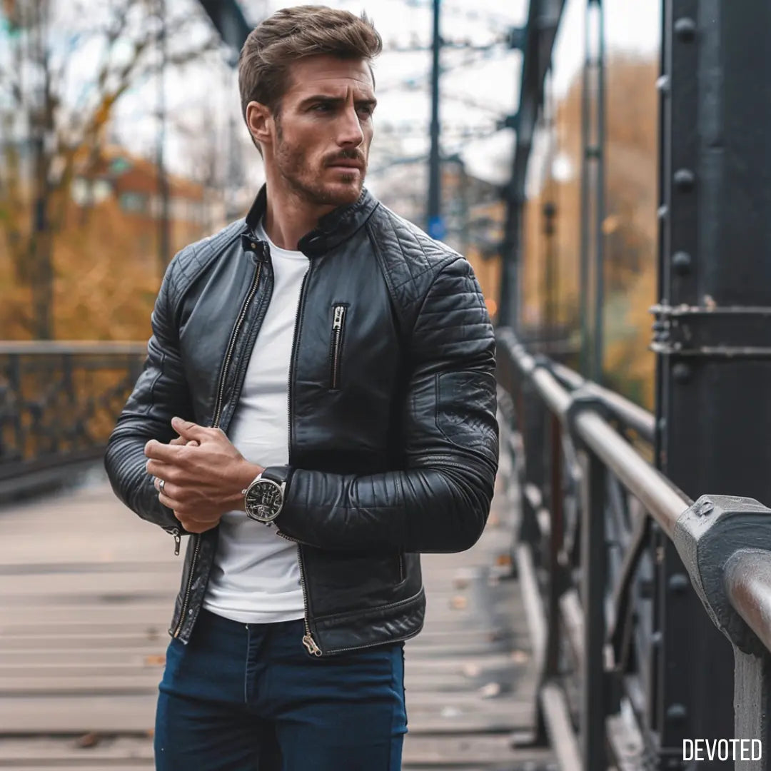 Armstrong Jacket - SALE Black - Nappa Leather