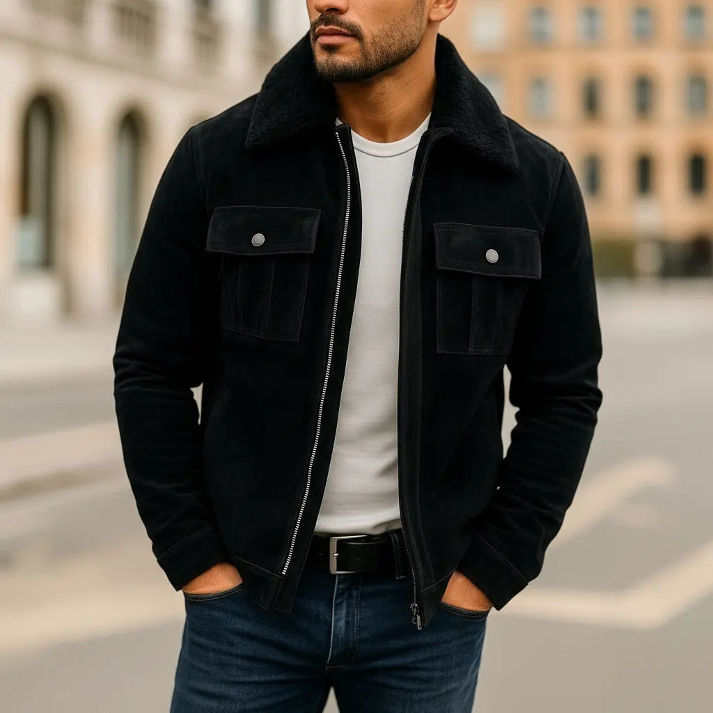 Austin Jacket Nappa Suede