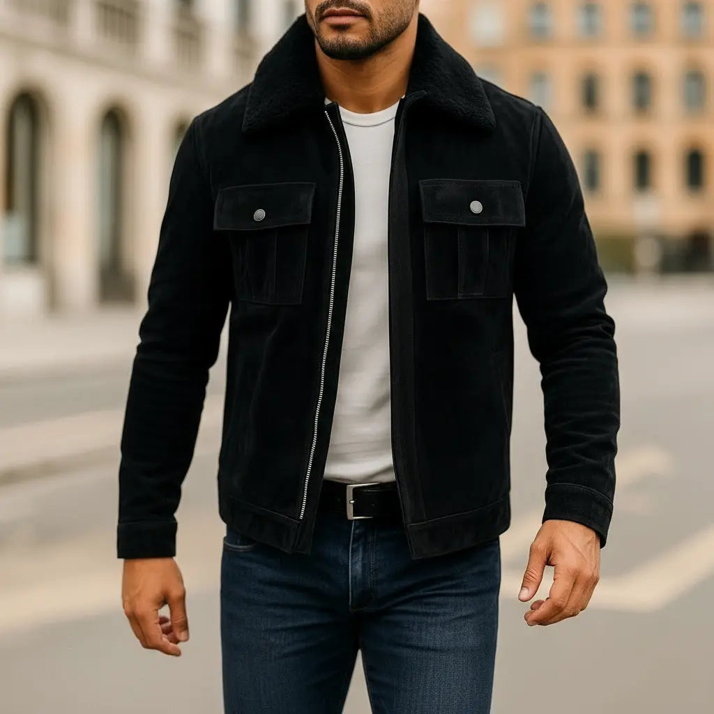 Austin Jacket Nappa Suede