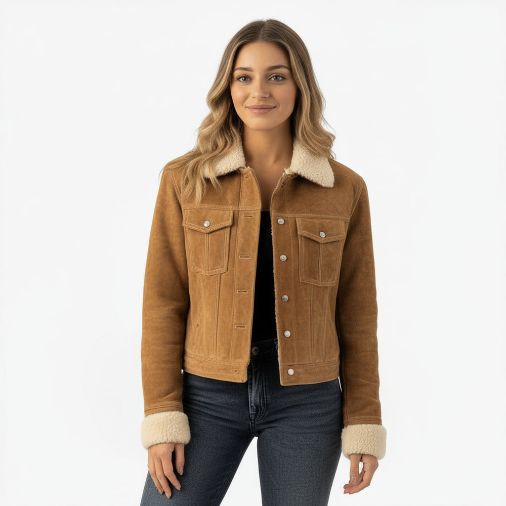 Elara Jacket Nappa Suede