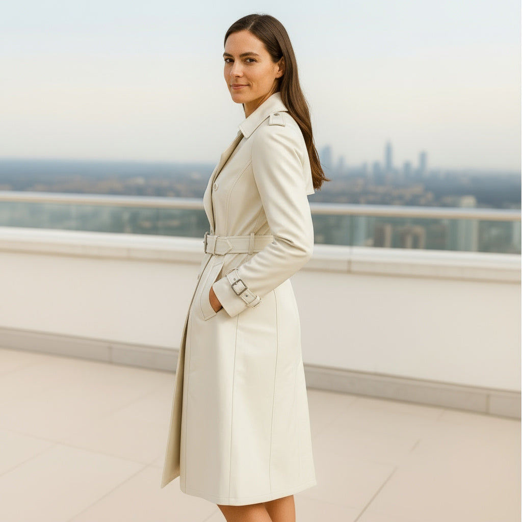 Elizabeth Long Coat Nappa Leather