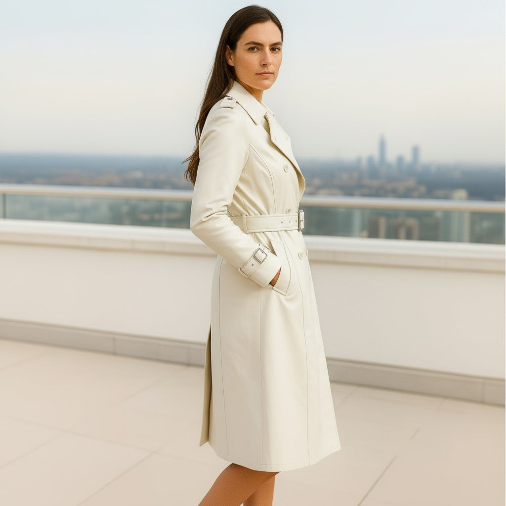 Elizabeth Long Coat Nappa Leather