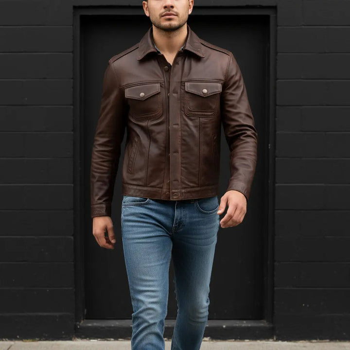 Horsa Jacket - SALE Brown - Nappa Leather