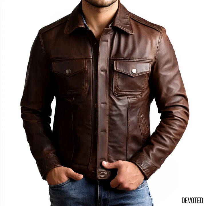 Horsa Jacket - SALE Brown - Nappa Leather