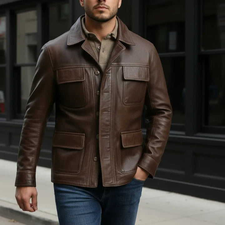 Invader Jacket - SALE Brown - Nappa Leather