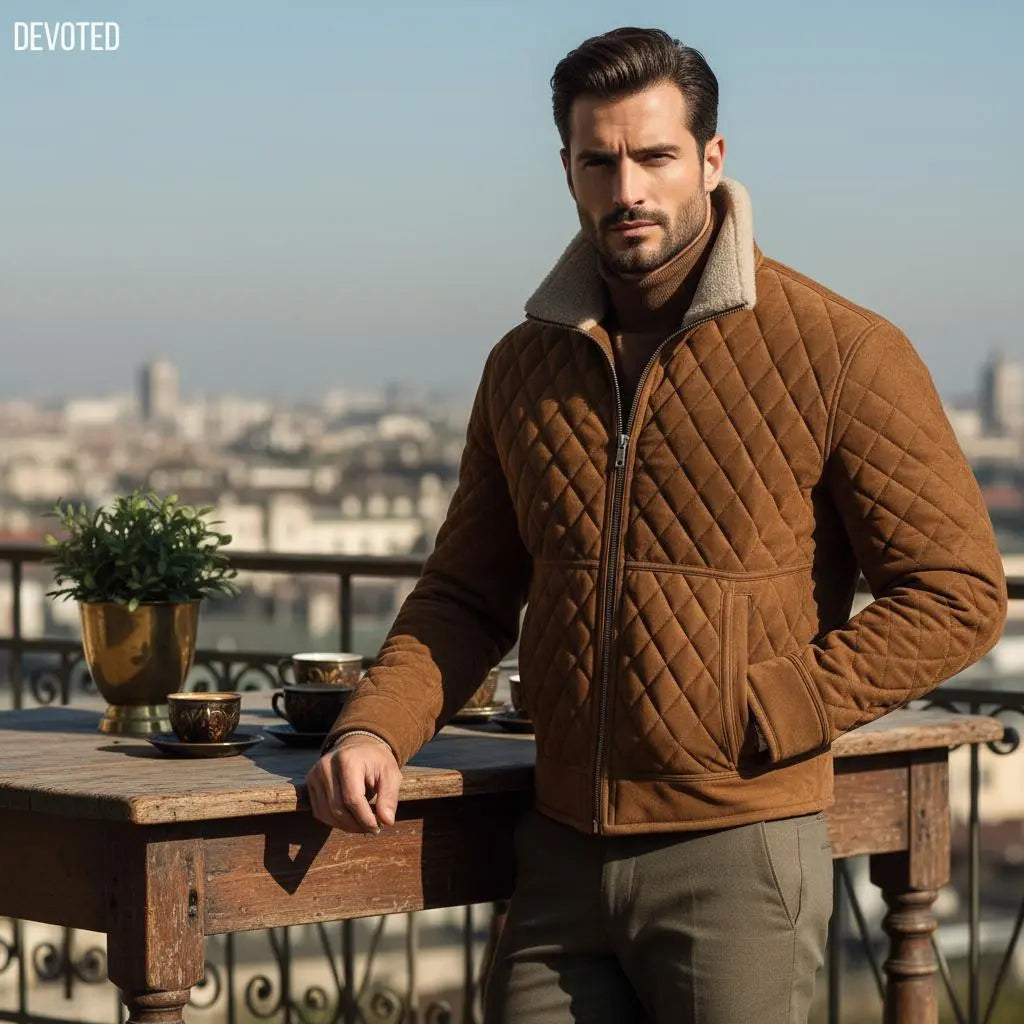 Bermuda Jacket Tan - Nappa Suede