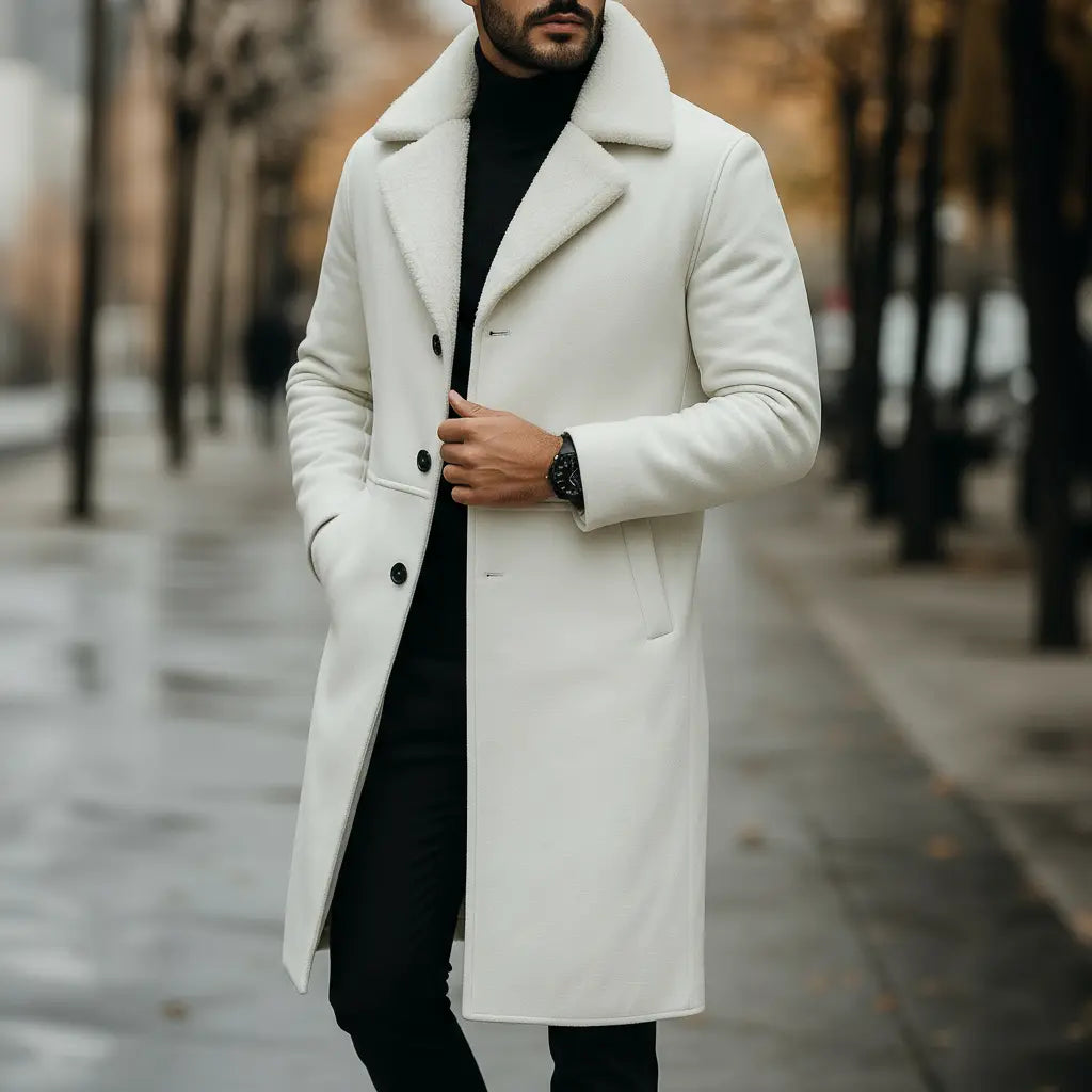 Kingfisher Long Coat Nappa Leather
