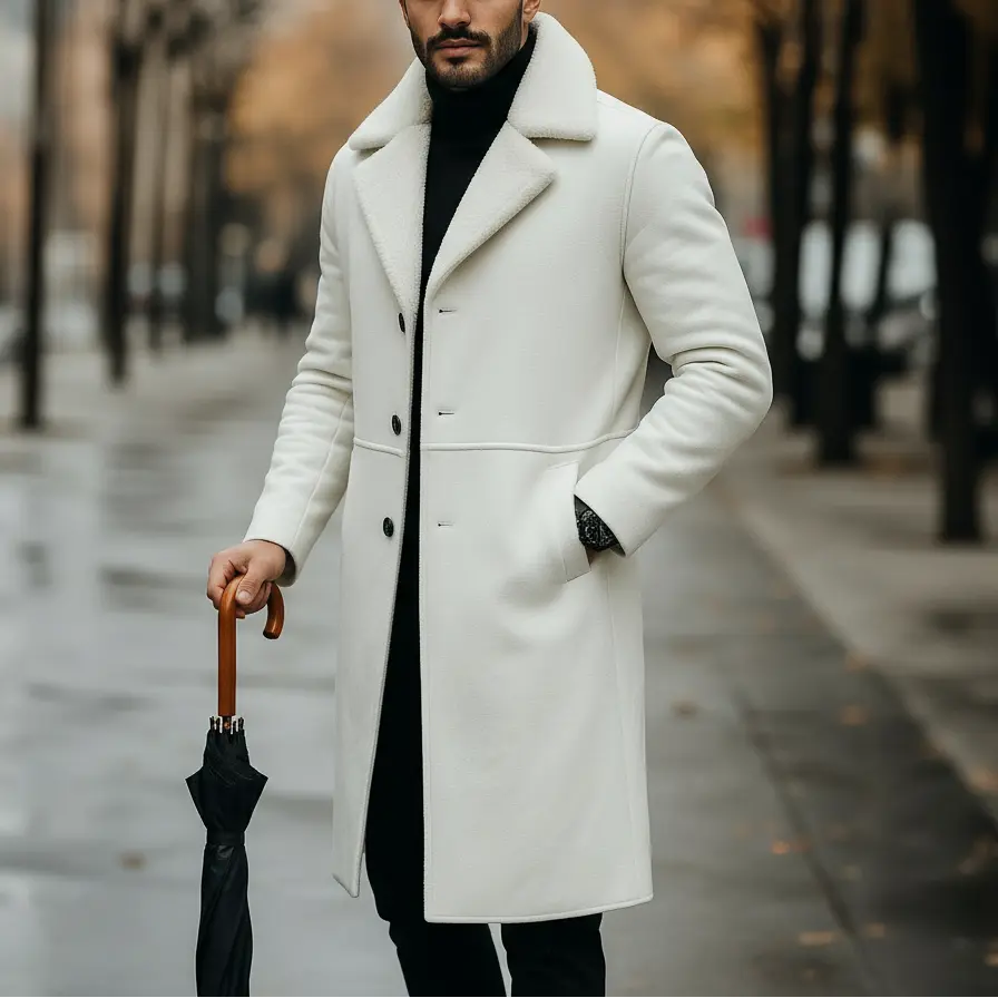 Kingfisher Long Coat Nappa Leather