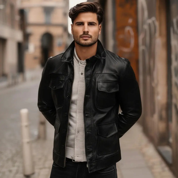 Lincoln Jacket Brown - Nappa Leather