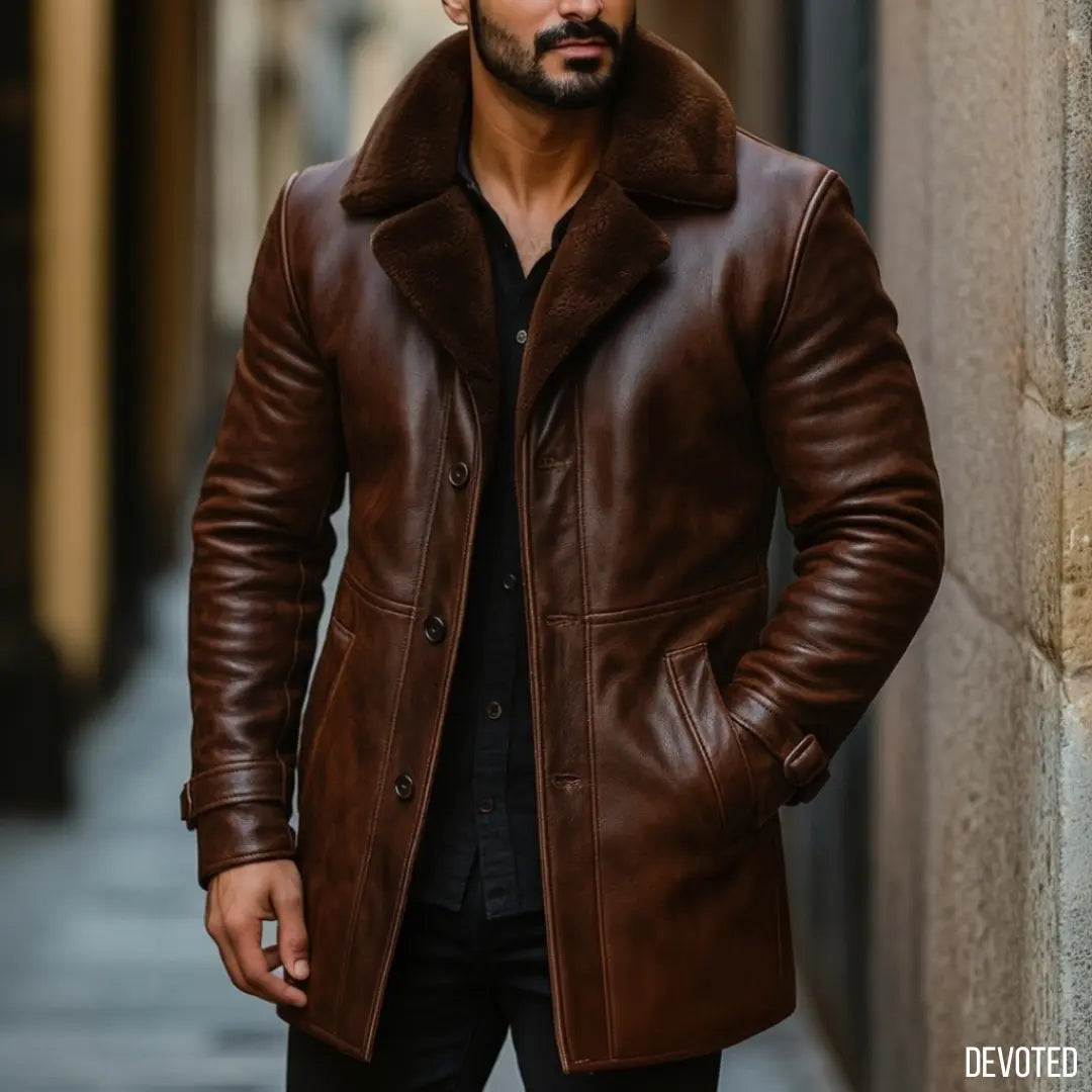 Longhorn Coat Nappa Leather