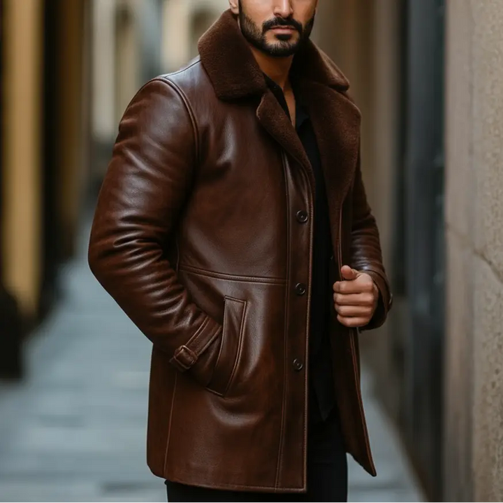 Longhorn Coat Nappa Leather