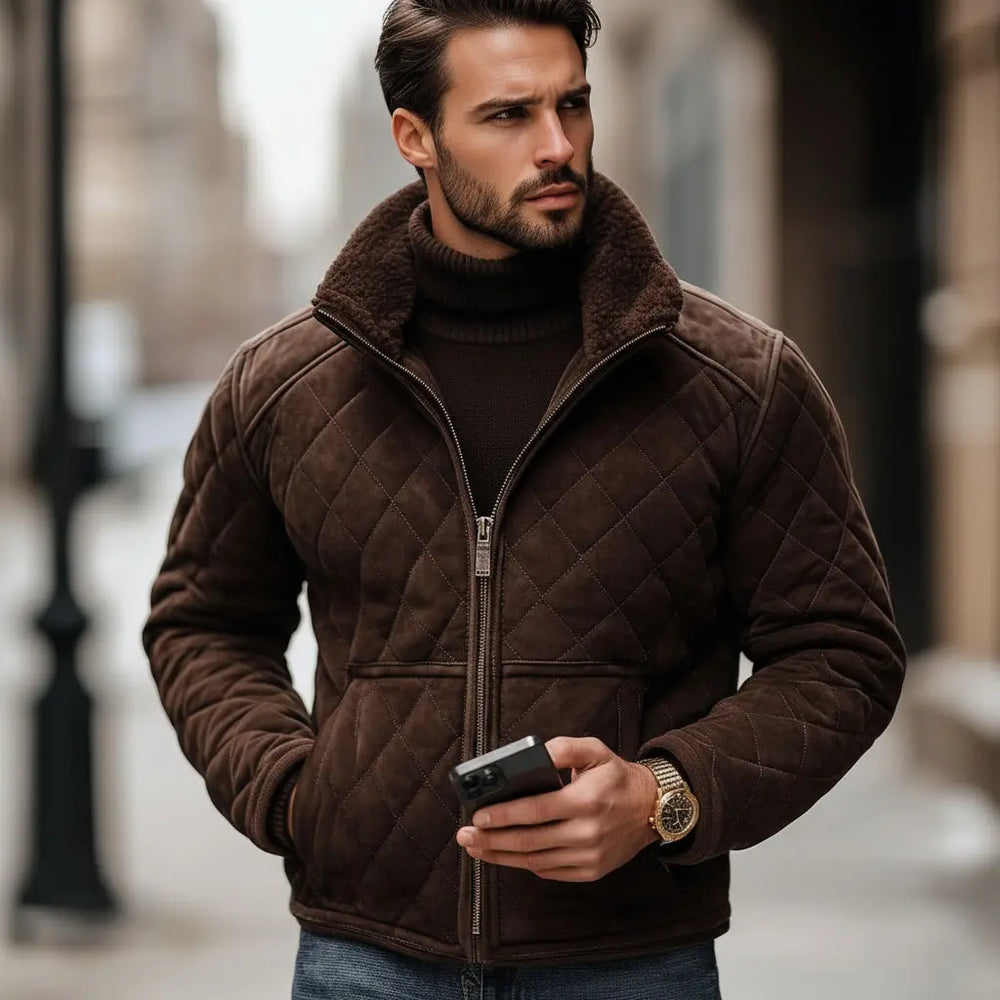 Polaris Jacket Brown - Nappa Suede