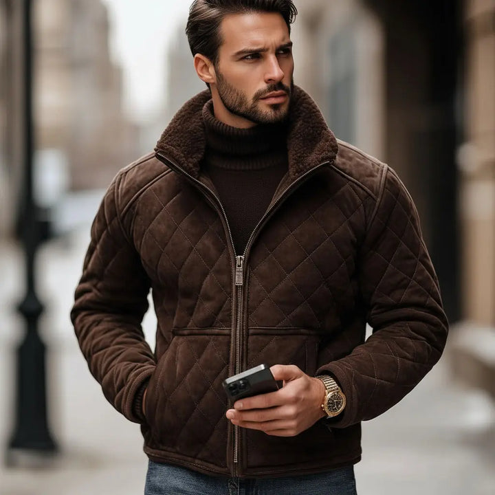 Polaris Jacket Brown - Nappa Suede