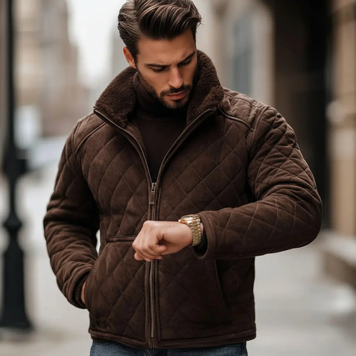 Polaris Jacket Brown - Nappa Suede