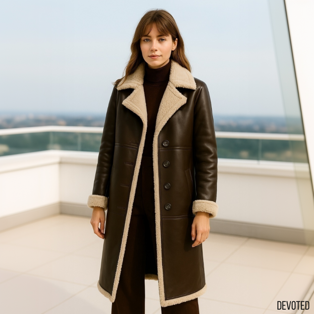 Quinn Long Coat Nappa Leather